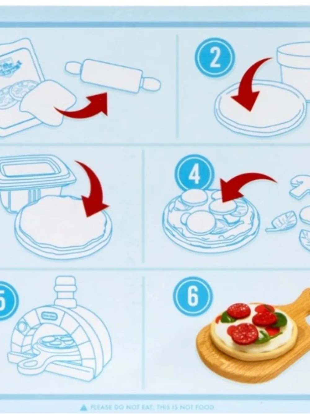 Little Tikes Red & Cream Play Pizza Oven Set for Kids